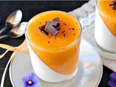پاناکوتای خرمالو، یک دسر پاییزی به رنگ نارنجی دلنشین